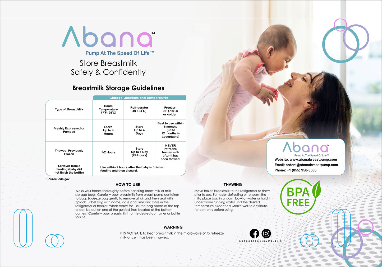 Abana Breastmilk Storage Bag - 100 count